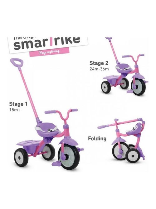 'Smartrike' Tricycle Pliable Folding Fun Rose - Kiabi