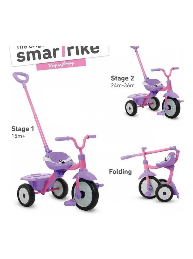 'Smartrike' Tricycle Pliable Folding Fun Rose Rose - Kiabi
