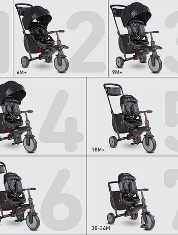 'Smartrike' Tricycle pliable STR7 Rouge