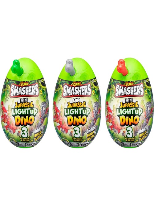 Smashers Jurassic Light Up - Figurine œuf de dinosaure Min - Kiabi