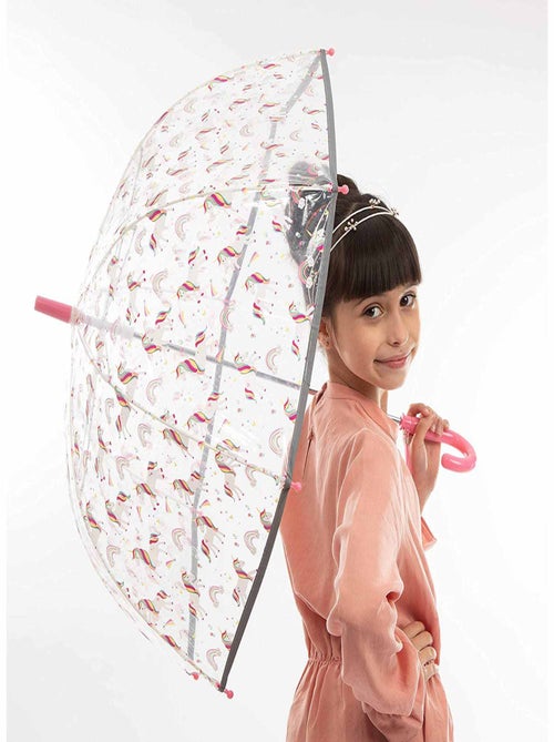 SMATI | Parapluie cloche enfant transparent Licorne - Kiabi