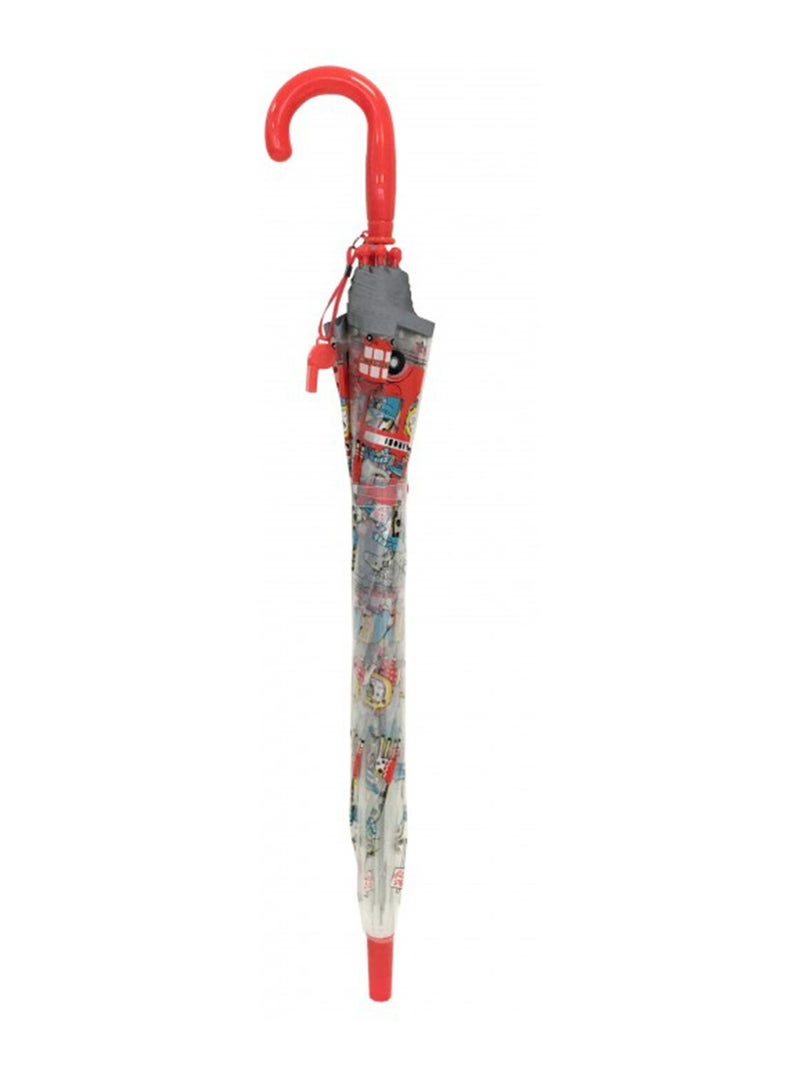 SMATI | Parapluie enfant transparent Animaux Rouge - Kiabi