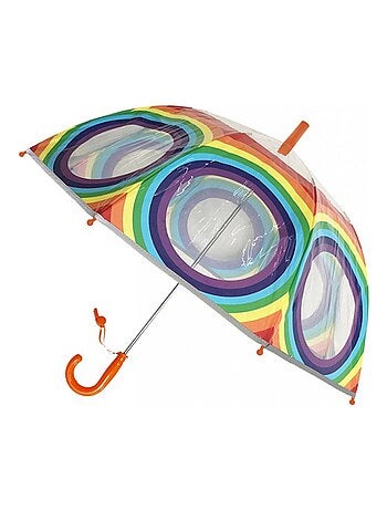SMATI | Parapluie enfant transparent Arc en ciel