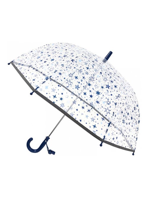SMATI | Parapluie enfant transparent Étoiles Bleu - Kiabi