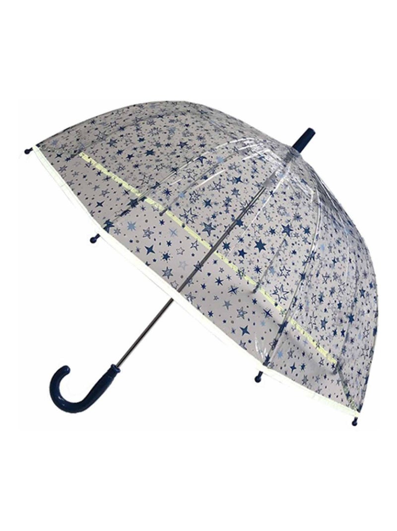 SMATI | Parapluie enfant transparent Étoiles Bleu Bleu - Kiabi