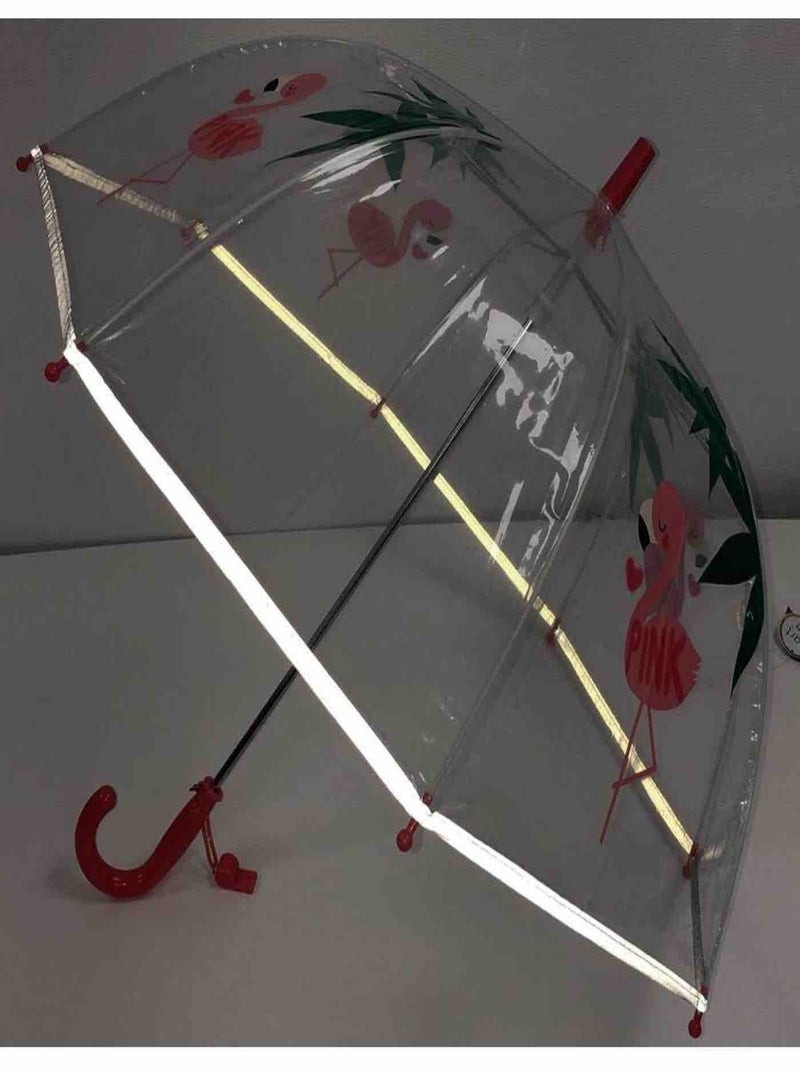 SMATI | Parapluie enfant transparent Flamant rose Rose - Kiabi