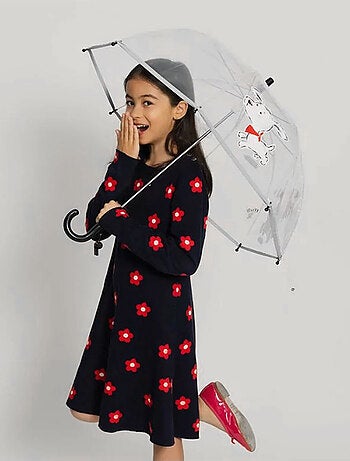 SMATI | Parapluie enfant transparent Petit chien Scotty