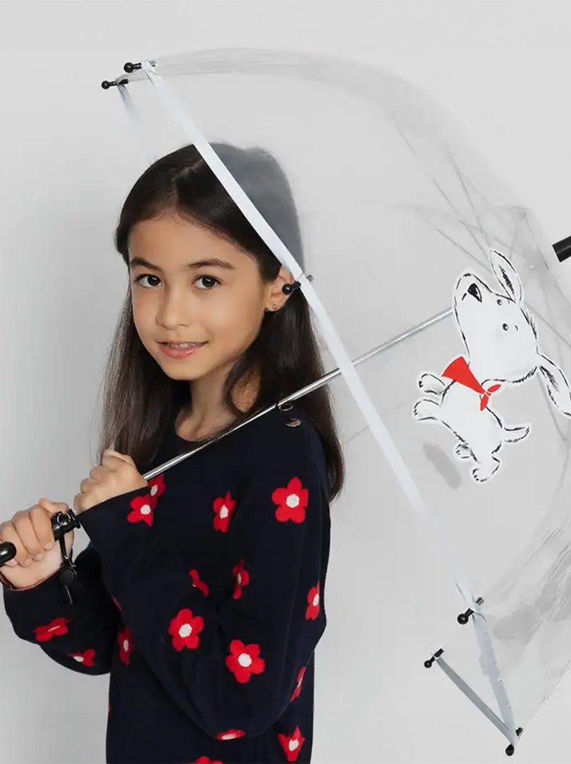 SMATI | Parapluie enfant transparent Petit chien Scotty Blanc - Kiabi