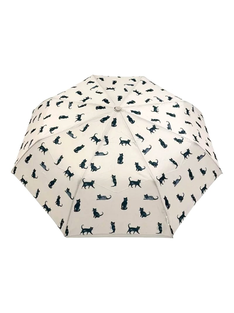 SMATI | Parapluie pliant et automatique Chat Beige - Kiabi