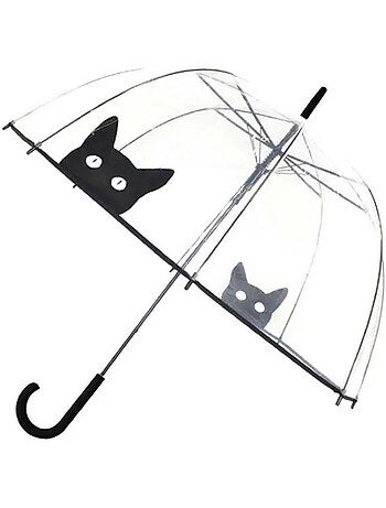 Smati | parapluie transparent long et automatique chat
