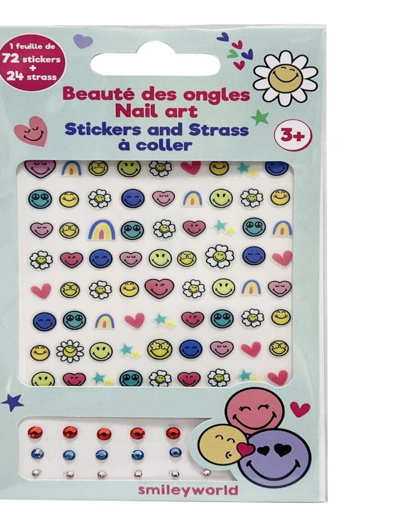 Smiley - Nail Art - Stickers et strass à Ongles N/A - Kiabi