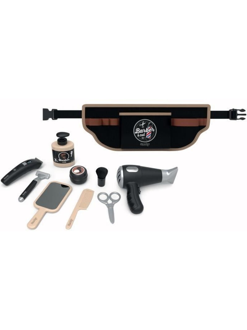 Smoby barber & cut - ceinture de barbier coiffeur, réglable - dès 3 ans Noir - Kiabi