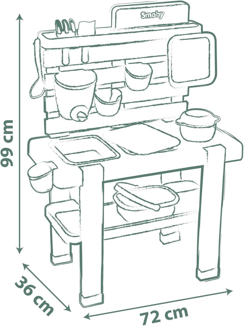 Smoby Life Mud Kitchen - Smoby Multicolore - Kiabi