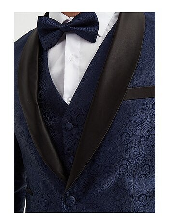 Smoking 3 pièces avec nœud papillon inclus Kebello