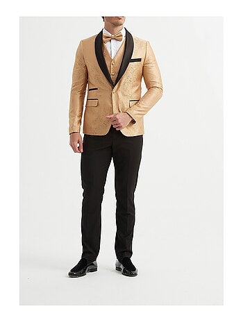 Smoking 3 pièces avec nœud papillon inclus Kebello