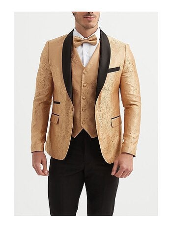 Smoking 3 pièces avec nœud papillon inclus Kebello