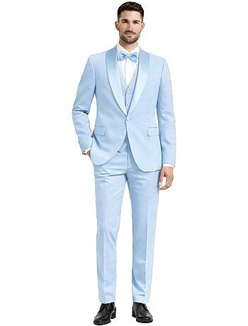 Smoking à col châle en satin Kebello