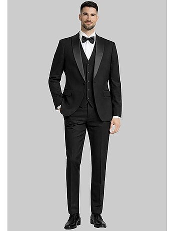 Smoking à col châle en satin Kebello