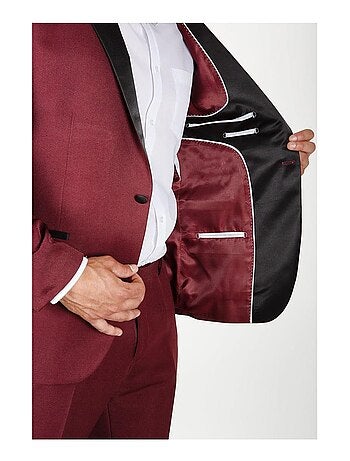 Smoking à revers en satin Kebello