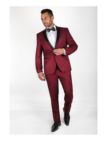 Smoking à revers en satin Kebello