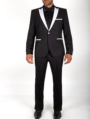 Smoking à revers en satin Kebello