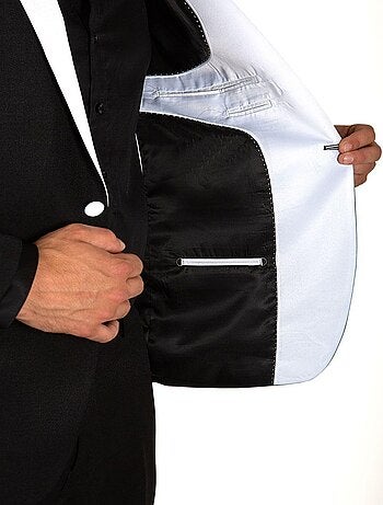 Smoking à revers en satin Kebello