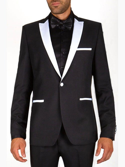 Smoking à revers en satin Kebello - Kiabi