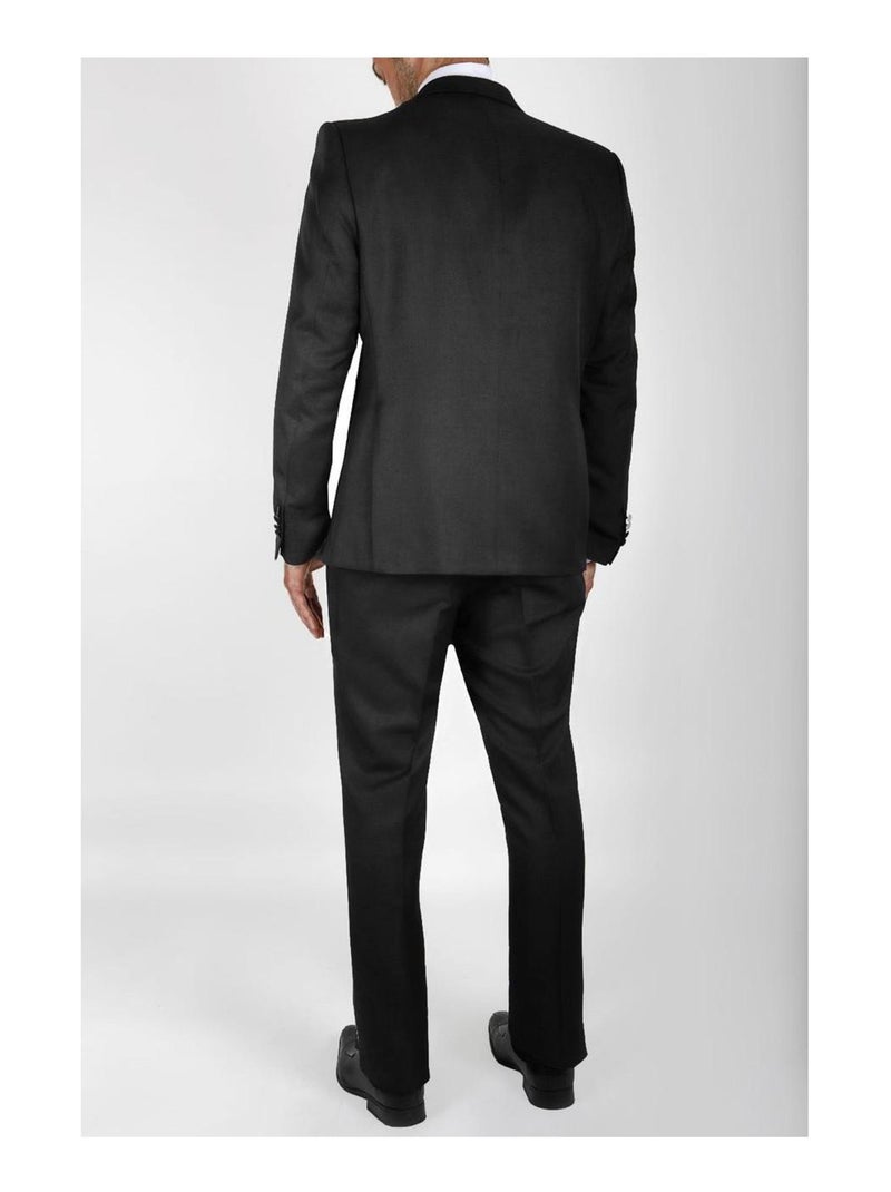 Smoking à revers en satin Kebello Noir Noir - Kiabi