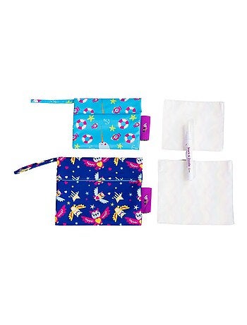 Snack & Doodle ™ Sacs à goûter Tidy Tot - Chouettes/Bord de mer