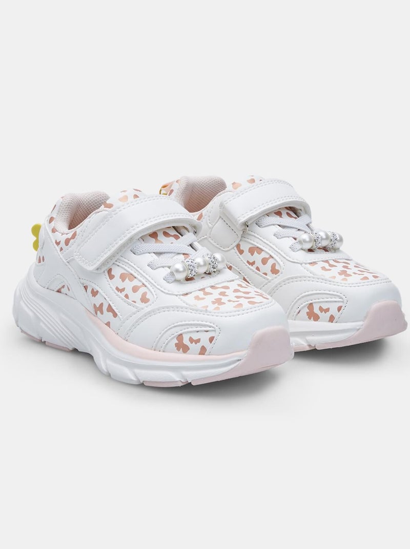 Sneaker avec lacets et bride Bata Blanc - Kiabi