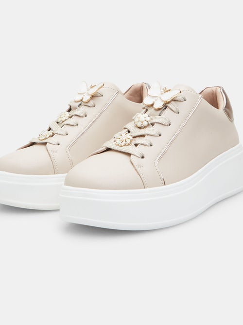 Sneaker avec semelle plateforme 3 cm BATA - Kiabi