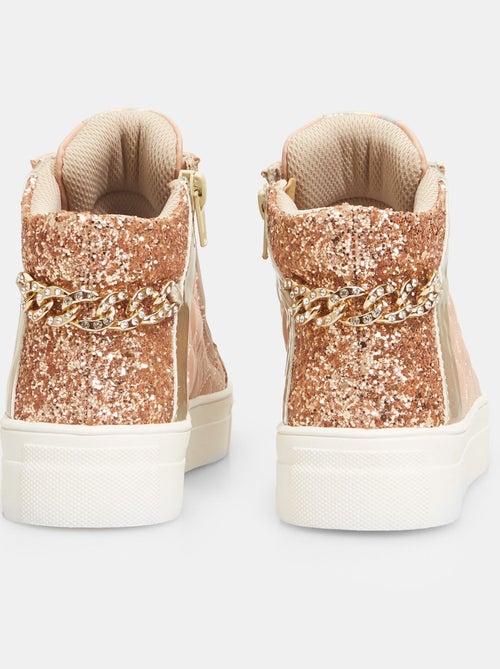 Sneakers à bride avec chaîne et paillettes BATA - Kiabi
