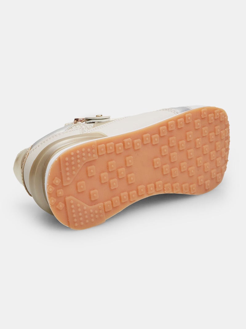 Sneakers à fermeture éclair BATA Beige - Kiabi