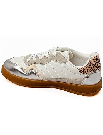 Sneakers à lacets empiècements fantaisie - AFIBEL