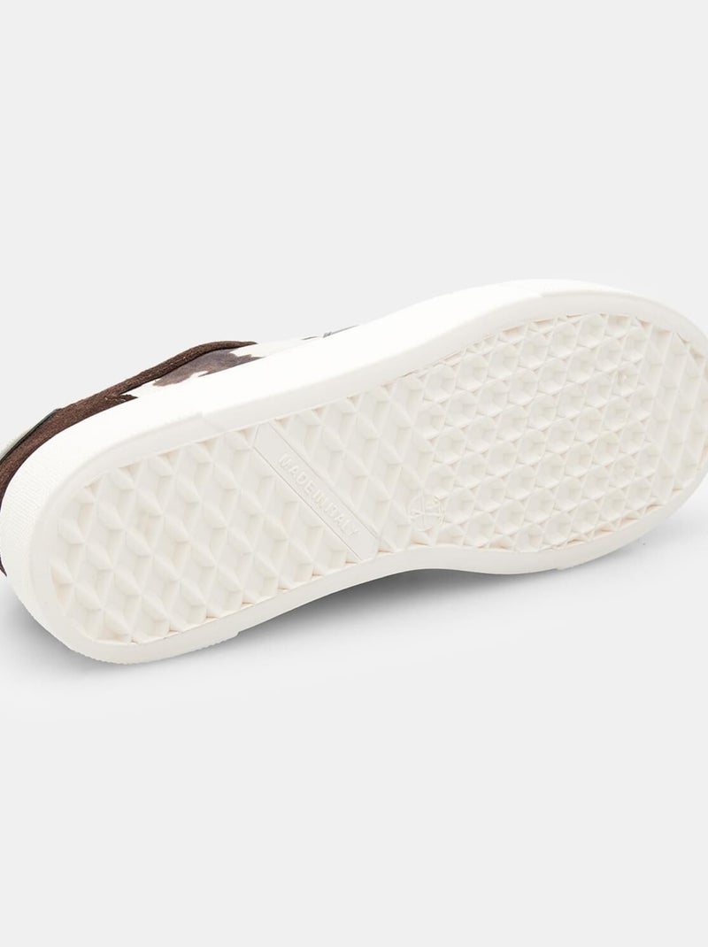 Sneakers à lacets en daim BATA Marron - Kiabi