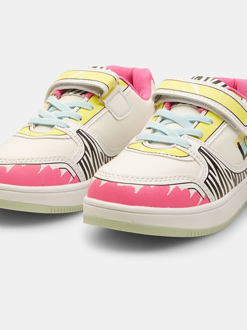 Sneakers avec bande velcro BATA Rose - Kiabi