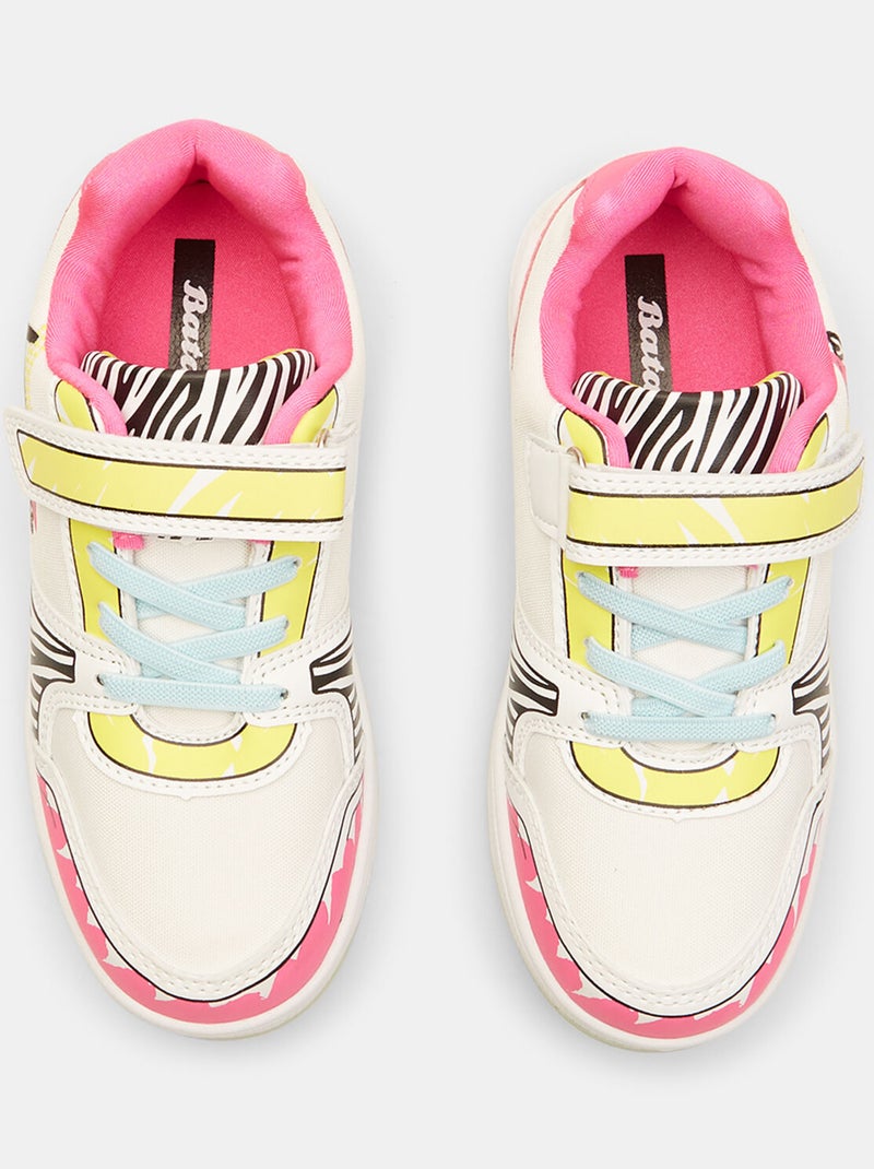 Sneakers avec bande velcro BATA Rose - Kiabi