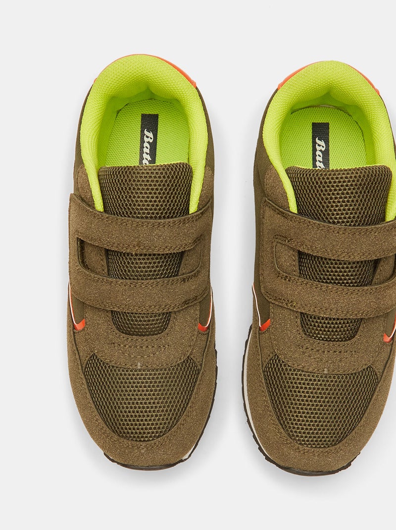 Sneakers avec bande velcro BATA Vert - Kiabi