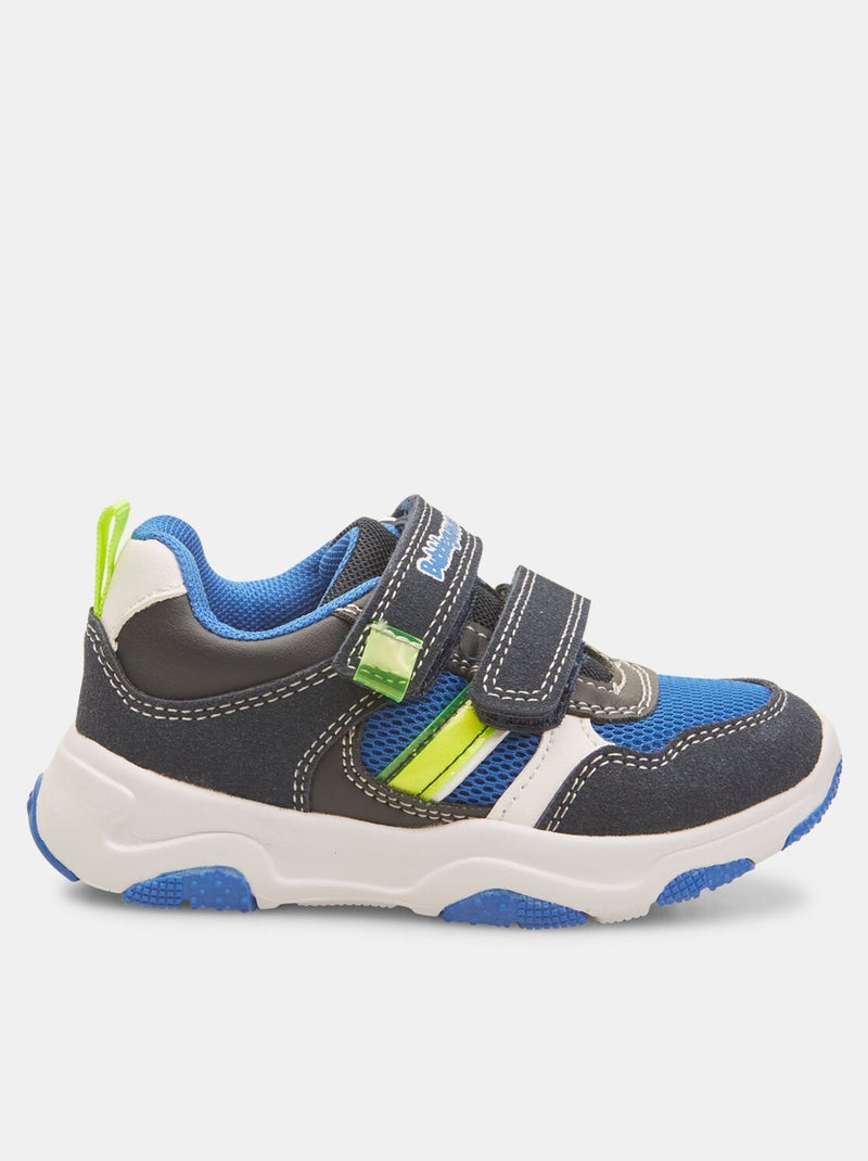 Sneakers avec bandes velcro BATA Bleu - Kiabi