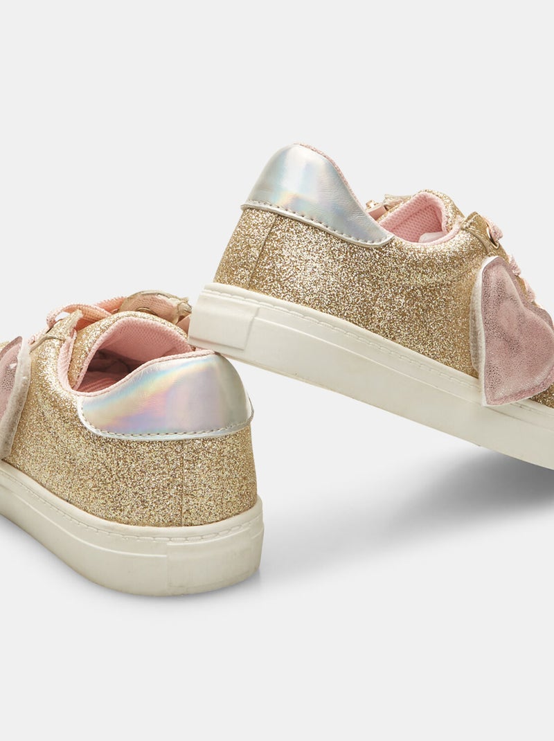 Sneakers avec cœur BATA Doré/or - Kiabi