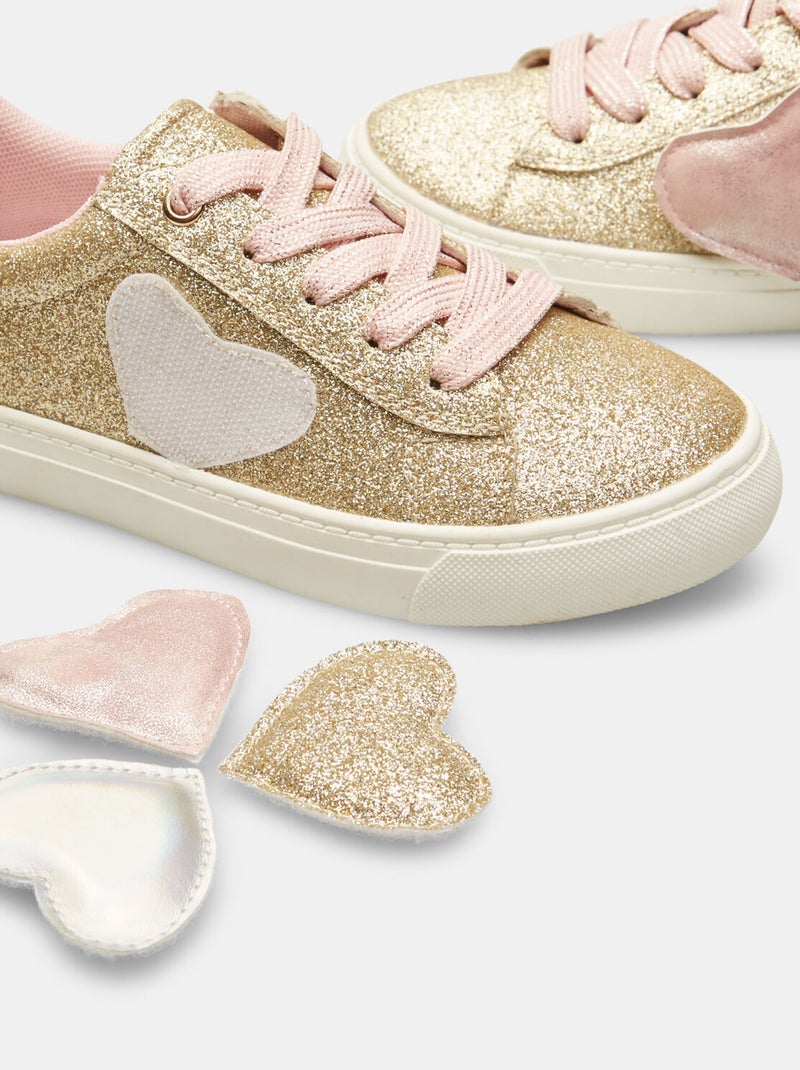 Sneakers avec cœur BATA Doré/or - Kiabi