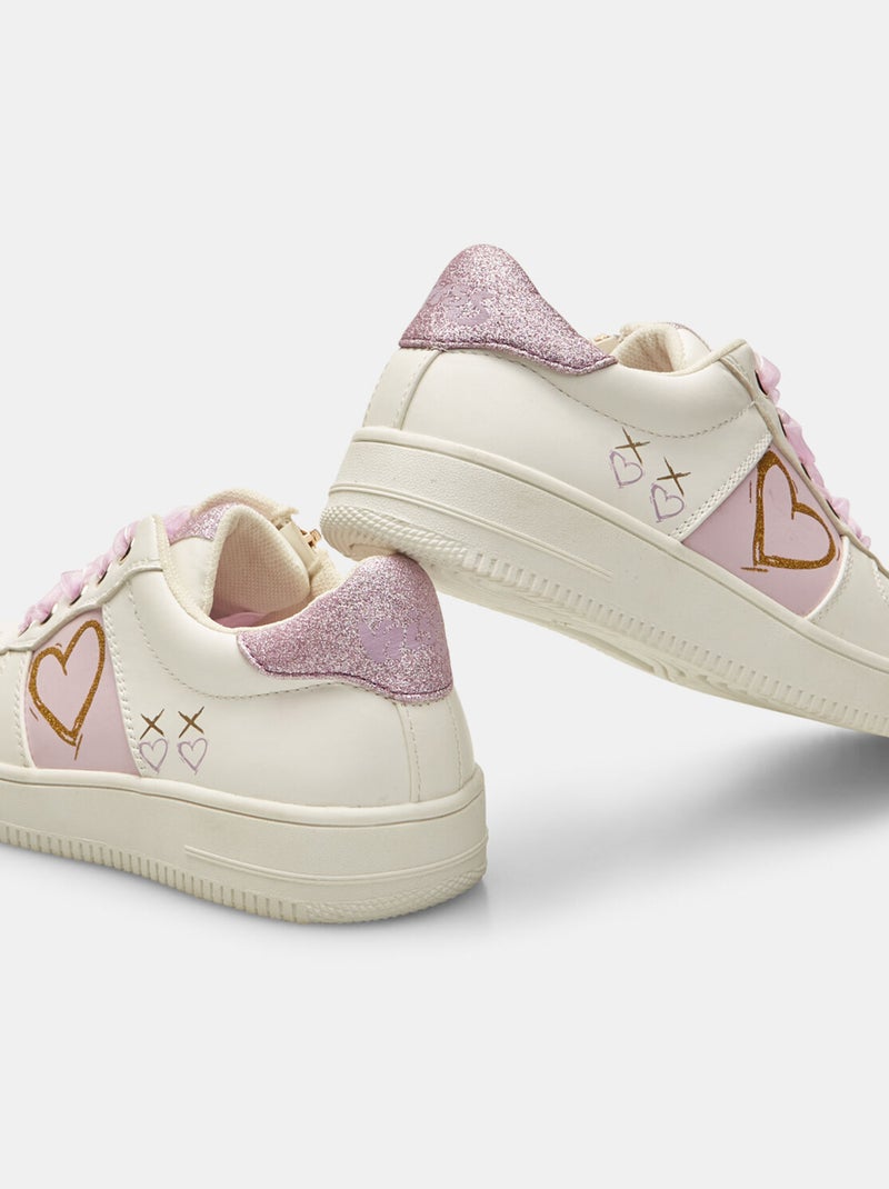 Sneakers avec double lacet BATA Rose - Kiabi