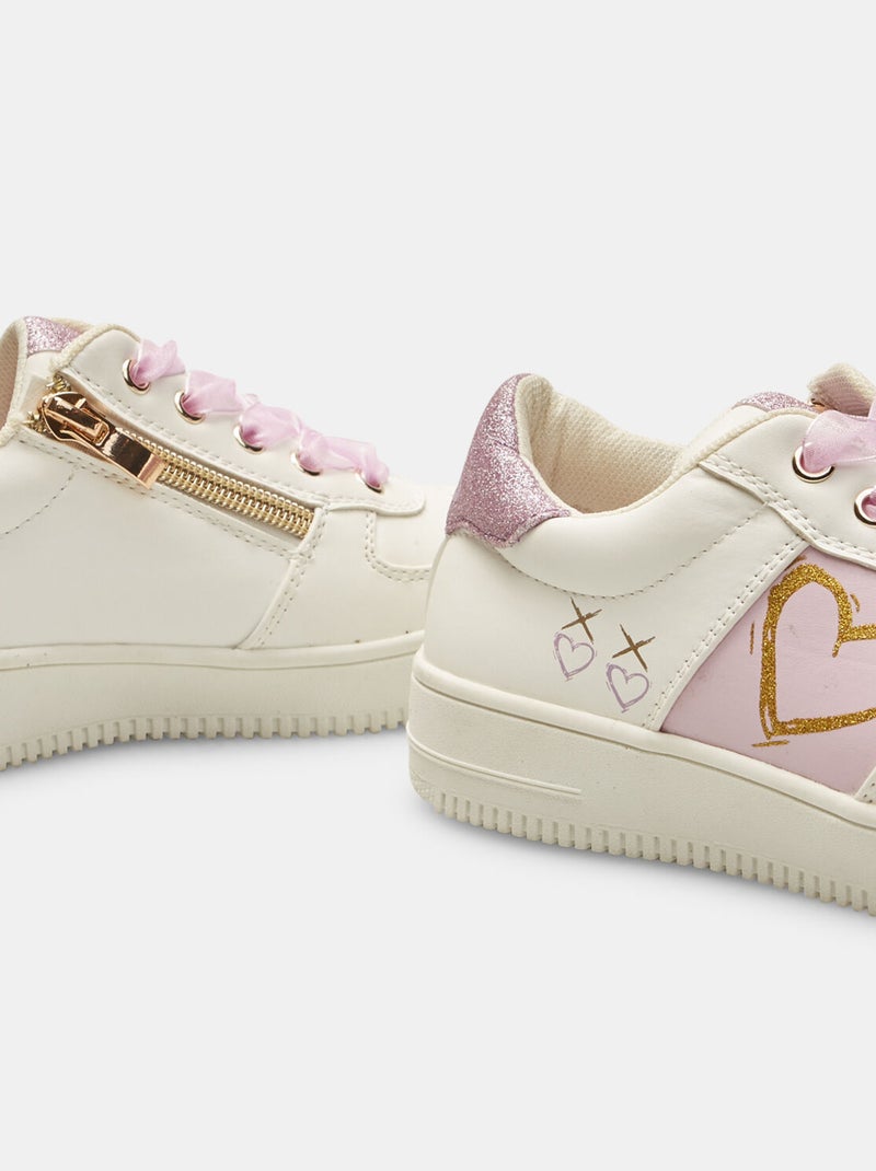 Sneakers avec double lacet BATA Rose - Kiabi