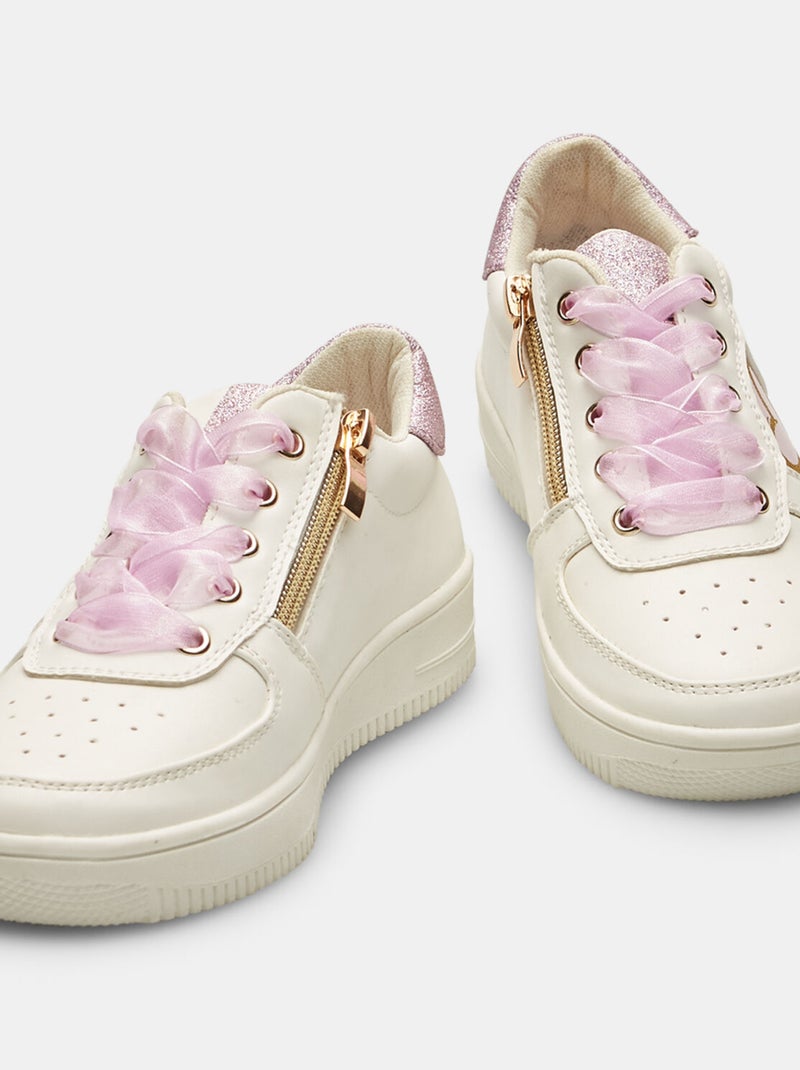 Sneakers avec double lacet BATA Rose - Kiabi