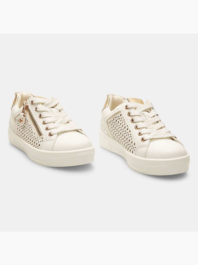 Sneakers avec fermeture éclair BATA Blanc - Kiabi