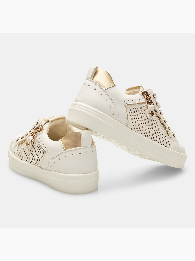 Sneakers avec fermeture éclair BATA Blanc - Kiabi