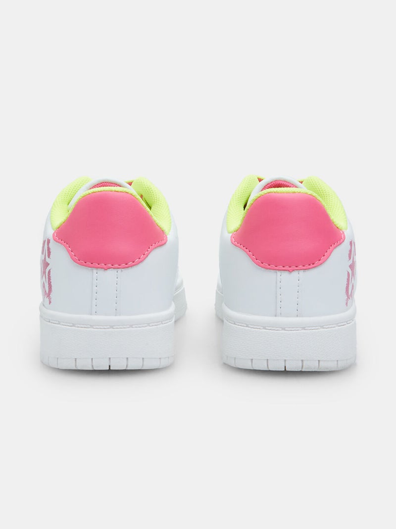 Sneakers avec lacets colorés BATA Blanc - Kiabi