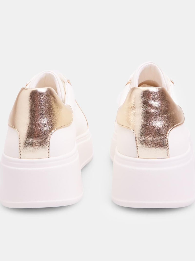 Sneakers avec lacets ornementés BATA Blanc - Kiabi