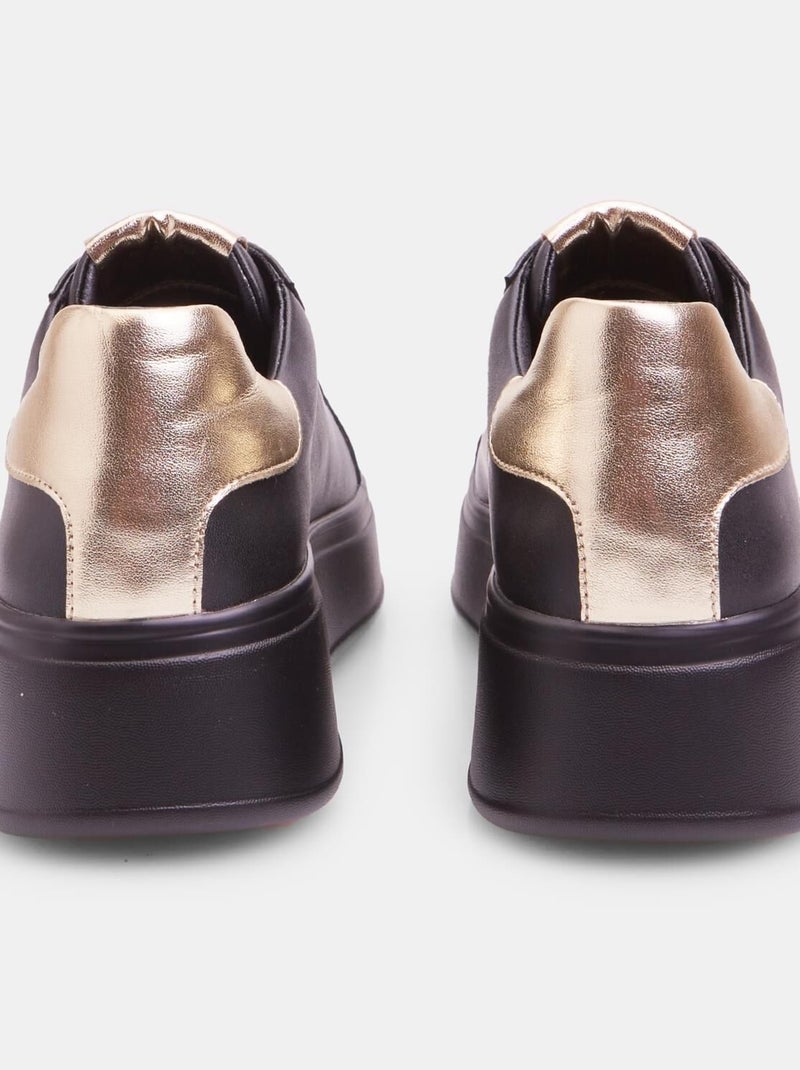 Sneakers avec lacets ornementés BATA Noir - Kiabi