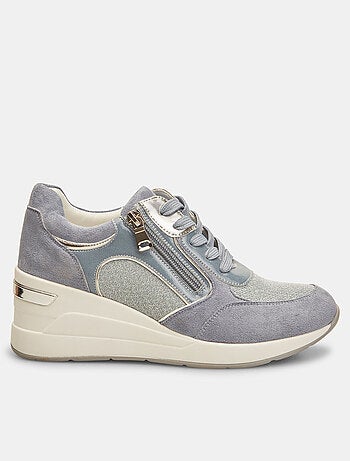 Sneakers avec semelle plate et zip bata
